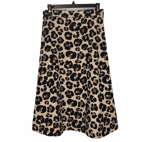 Ann Taylor Factory Dresses & Skirts - Ann Taylor Factory Cheetah Print Midi Skirt Sz 16